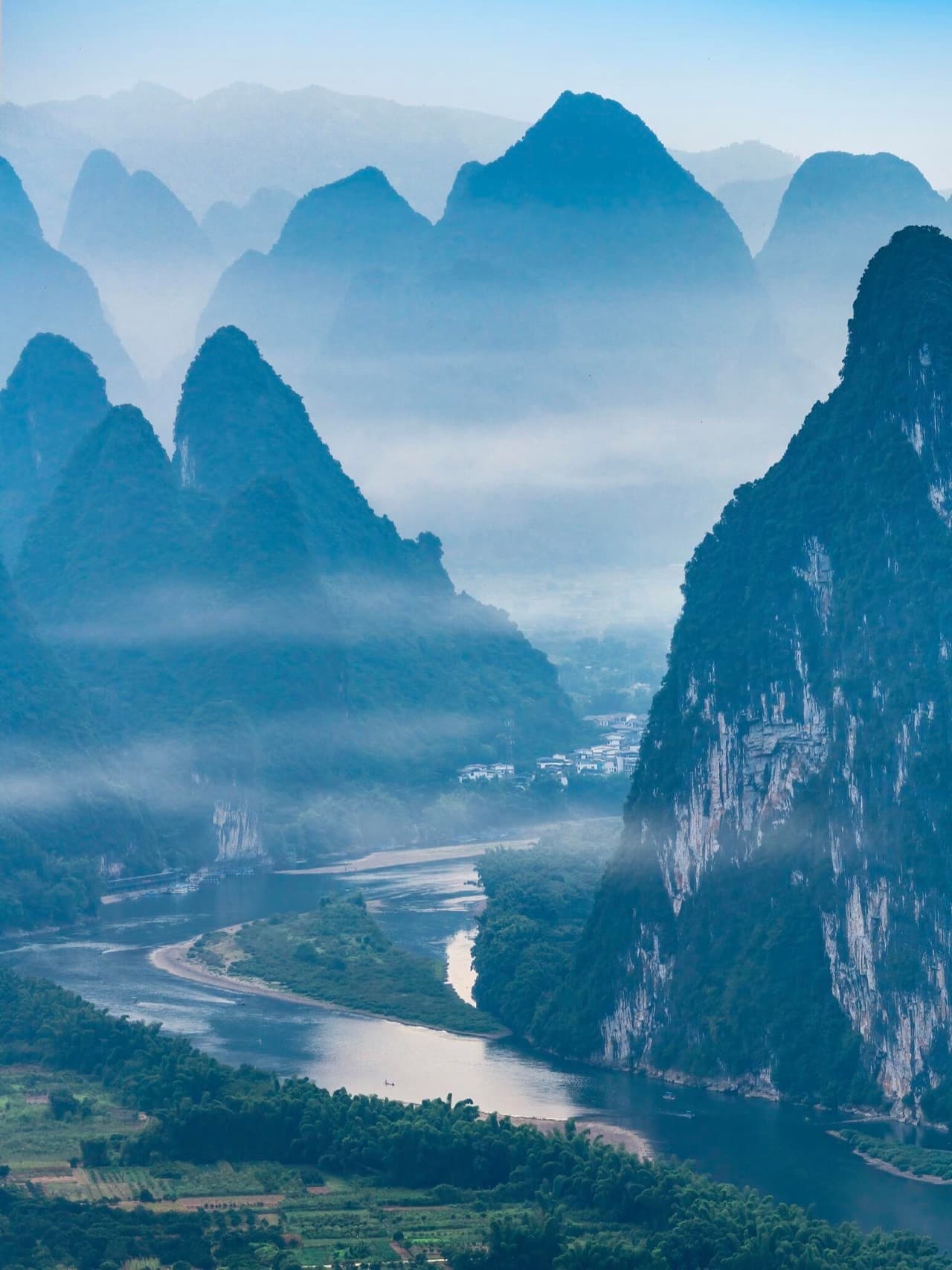 Yangshuo West Street — vibrant heart of the riverside town